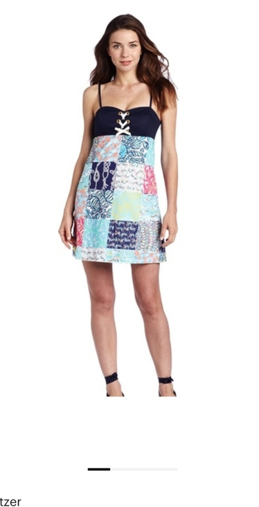 Lilly Pulitzer Dresses & Skirts - Lilly Pulitzer Rilee Patchwork Dress Sz 12 Coastal Preppy Nautical